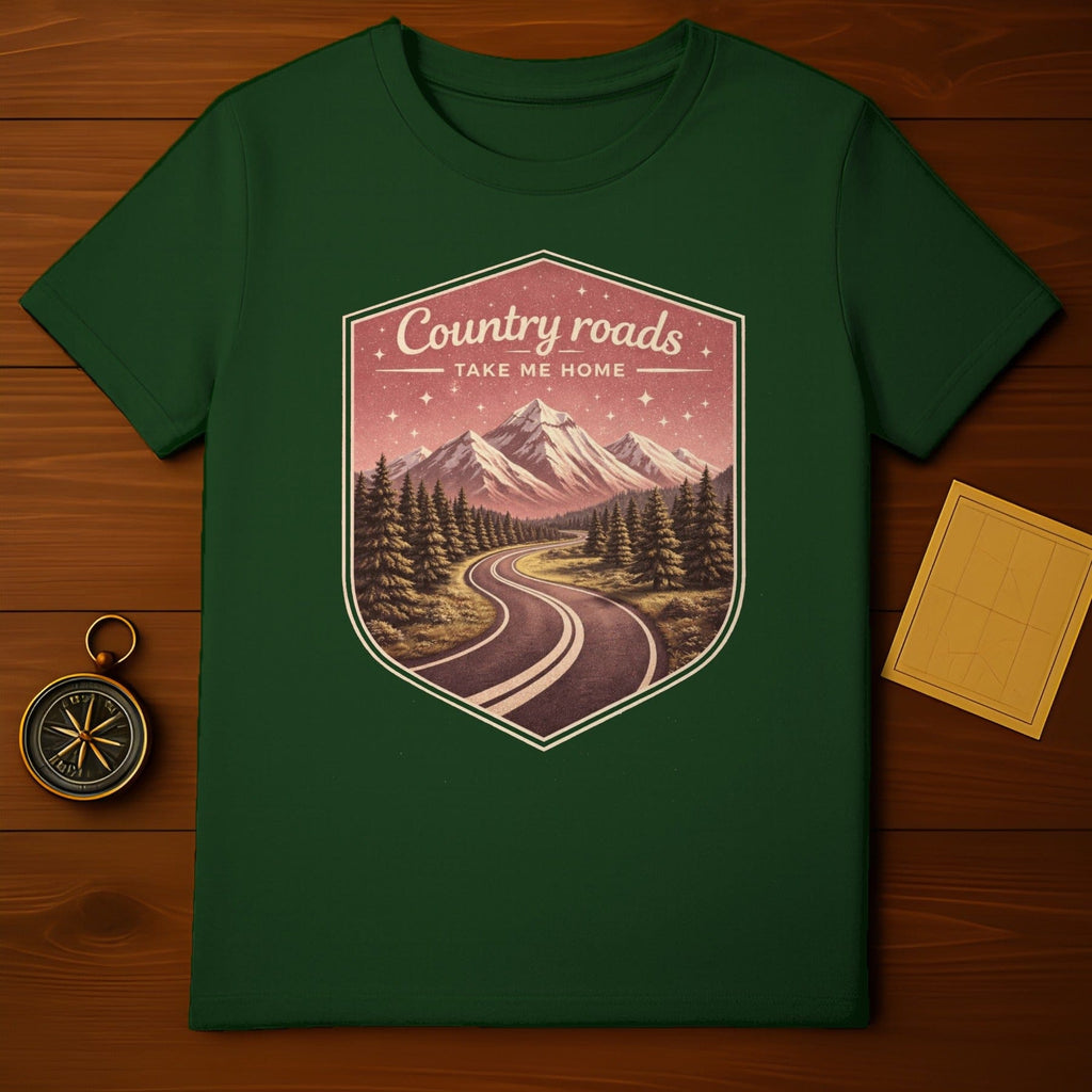 Country Roads Take Me Home Mountains Forest Shirt