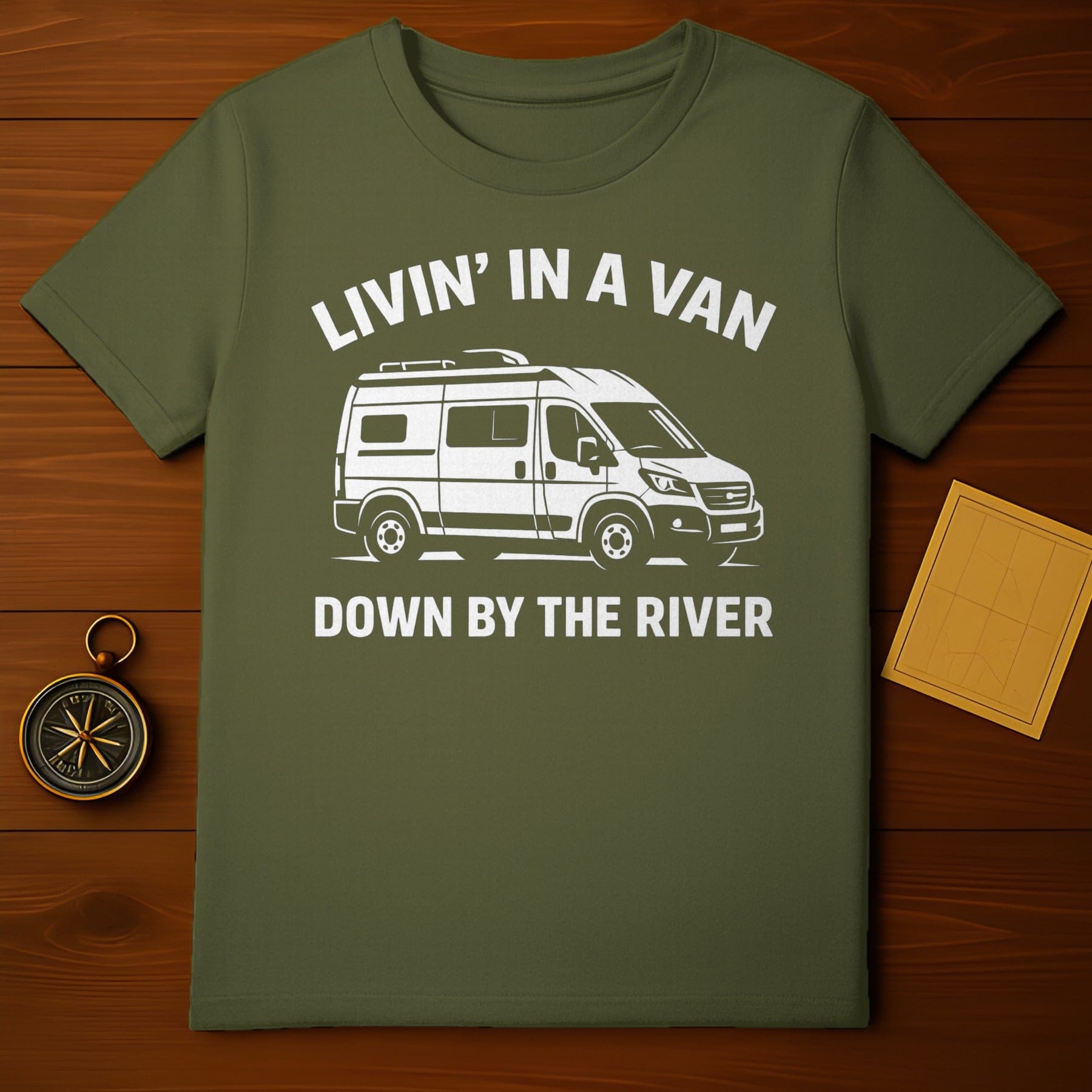 Livin' In A Van Down By The River Graphic Shirt