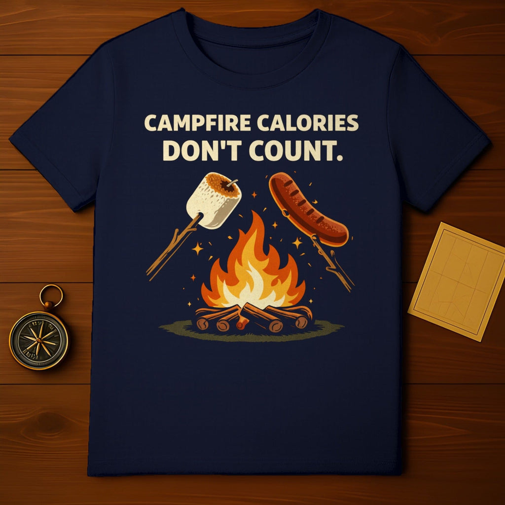 Campfire Calories Don't Count Graphic T-shirt