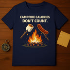 Campfire Calories Don't Count Graphic T-shirt