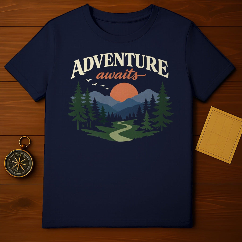 Adventure Awaits Nature Landscape Graphic product type
Adventure, Nature, Landscape, Mountains, Forest, PineTrees, SunGraphic, Outdoor, Explore, Wanderlust, Travel, Hiking, Camping, Scenic, Trail, Horizon, Birds, RetroDesign, Journey, Road