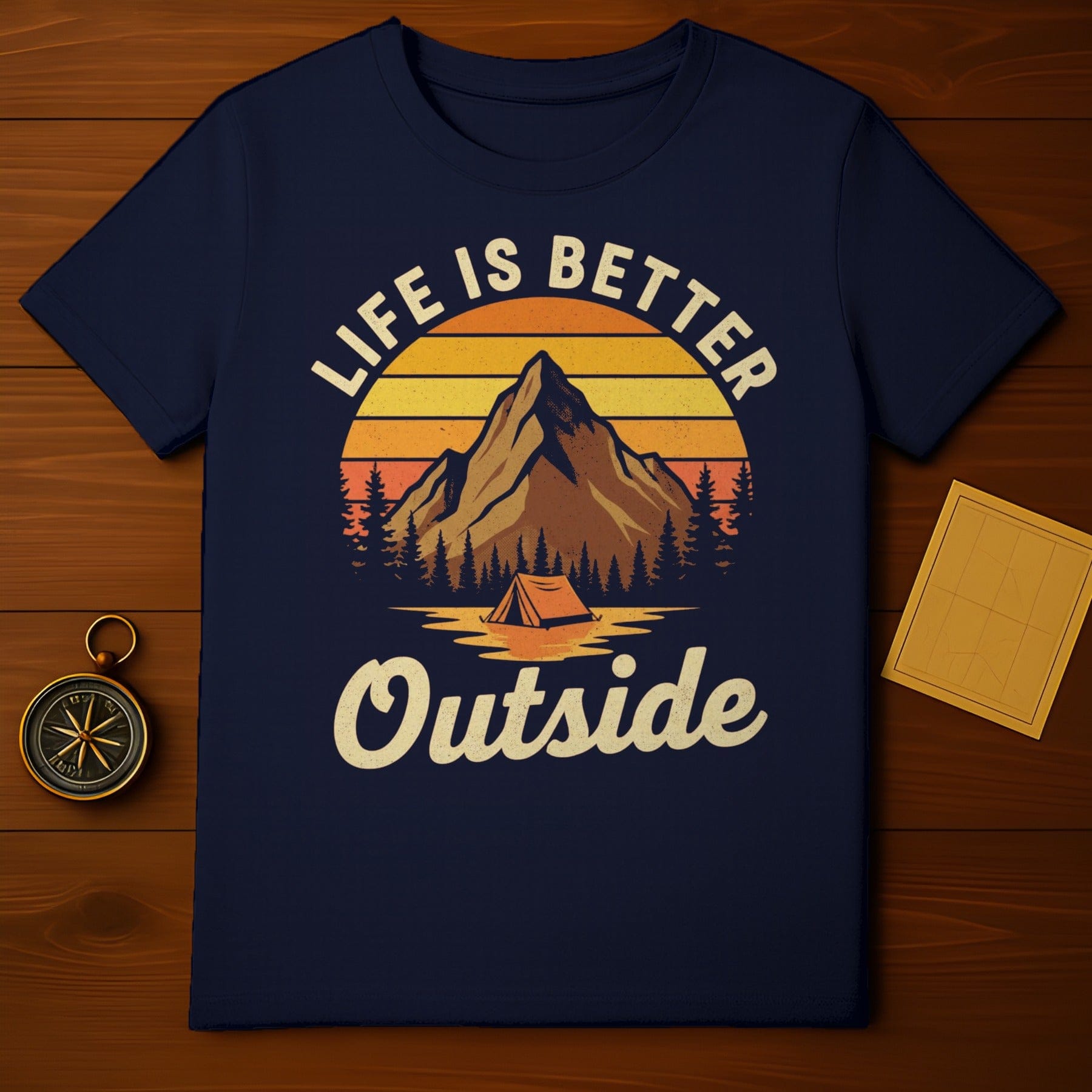 Life is Better Outside Mountain Camping Shirt