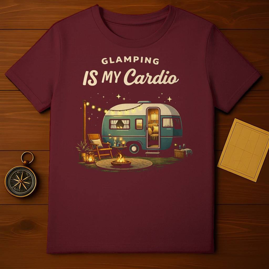 Glamping Is My Cardio Fun Campfire Adventure Shirt