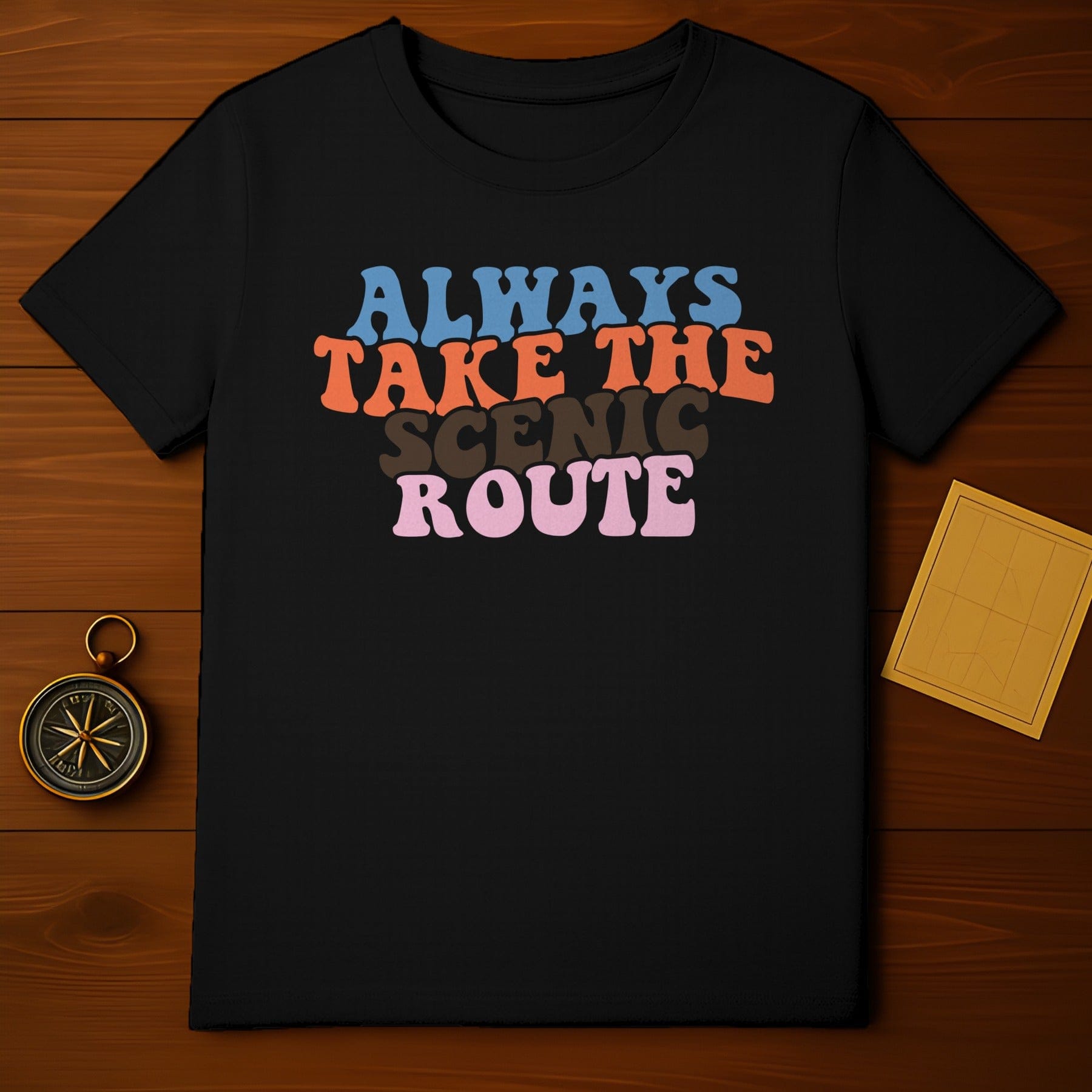 Always Take The Scenic Route Graphic Tee