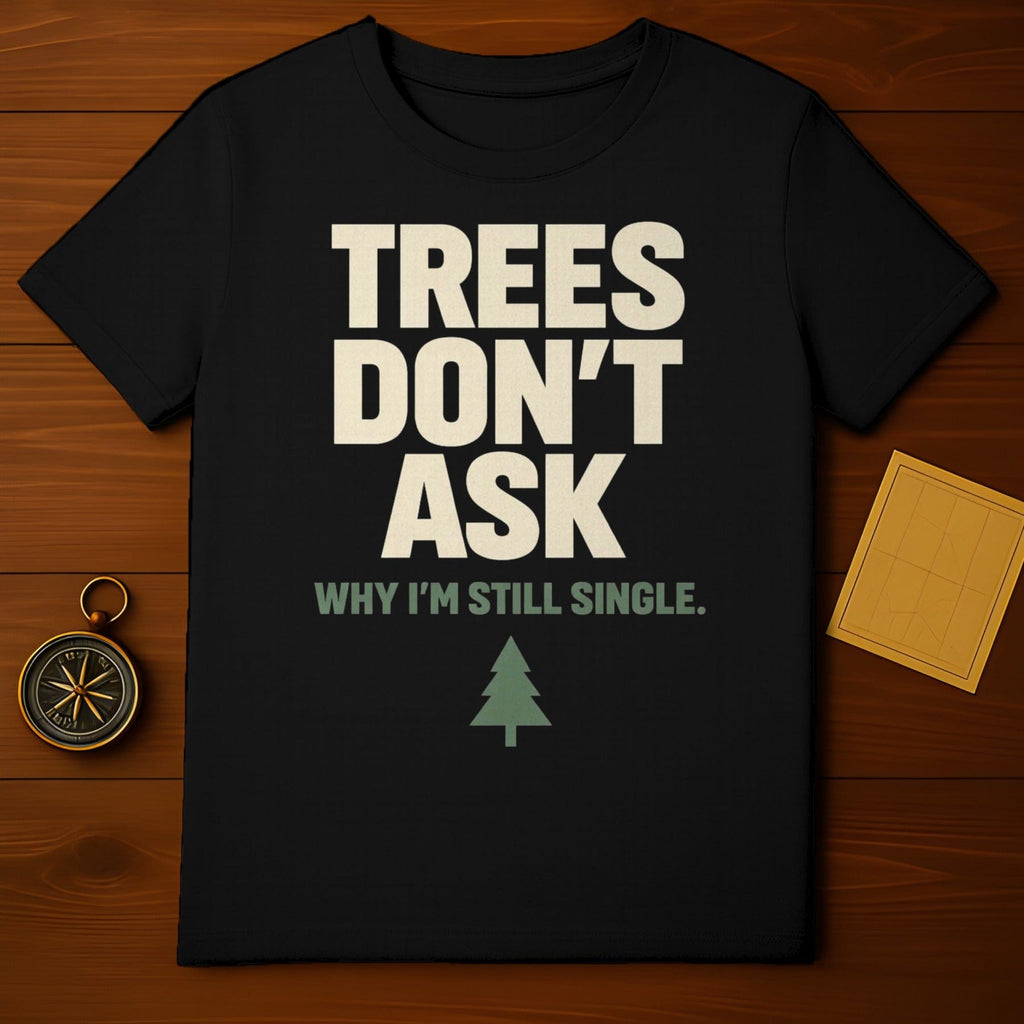 TREES DON'T ASK WHY I'M STILL SINGLE Humorous product type