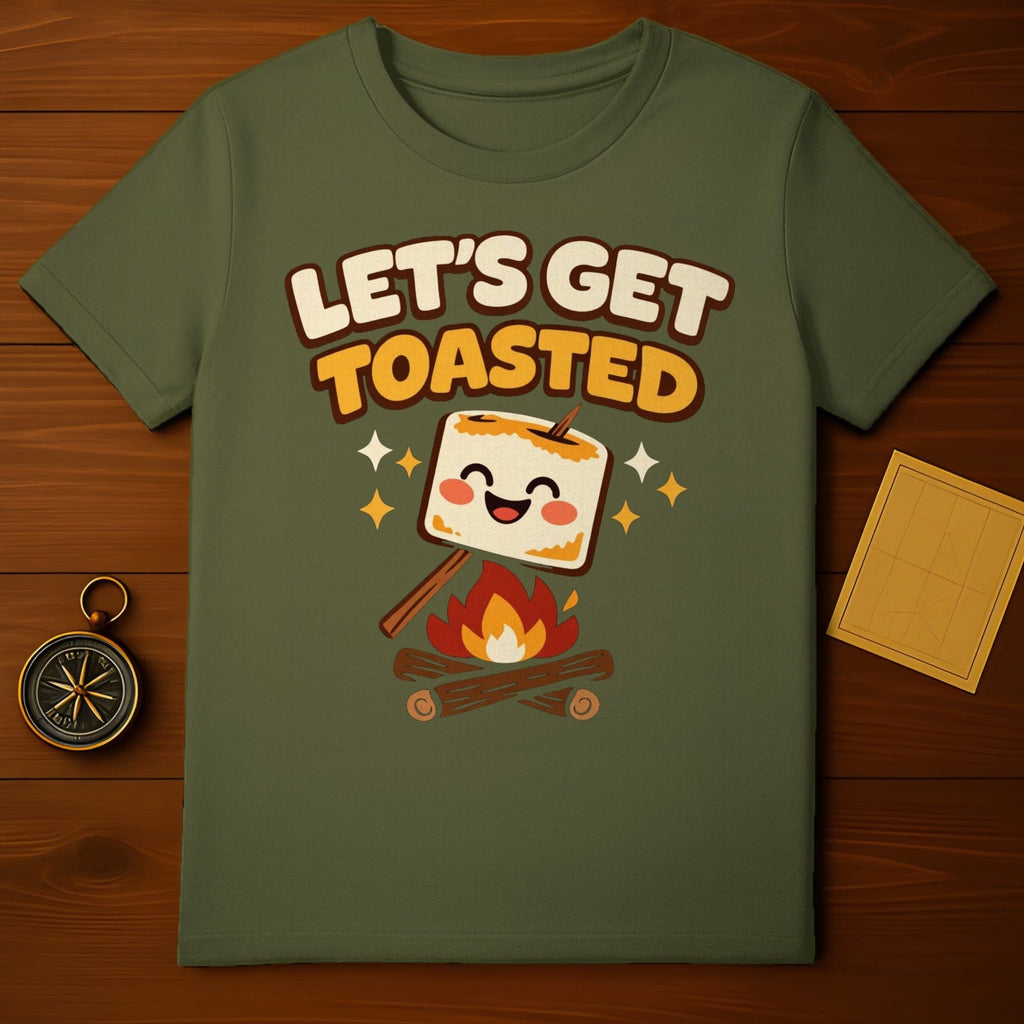 Let's Get Toasted Funny Camping Marshmallow Campfire product type