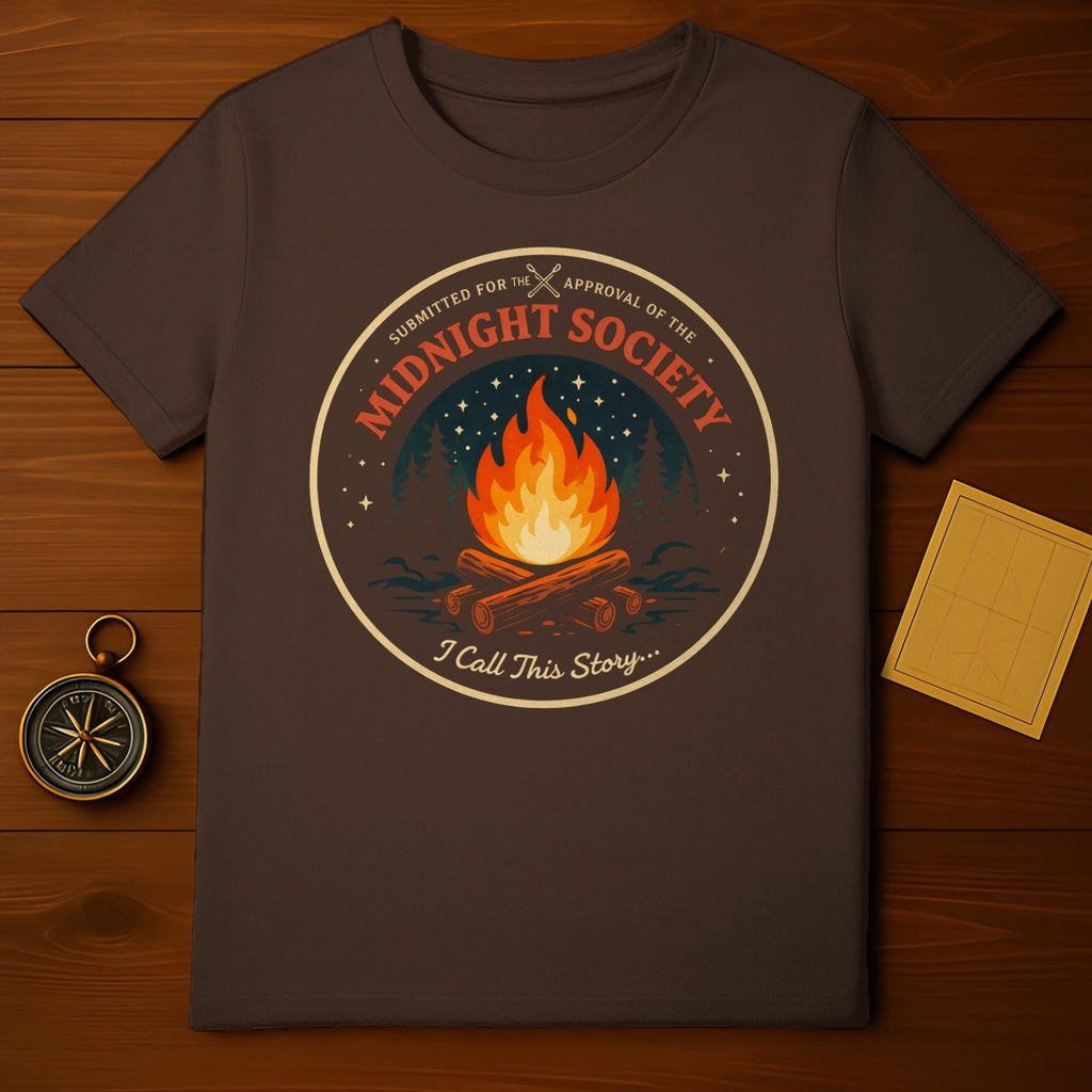 Submitted For The Approval Midnight Society product type
Midnight Society, Campfire Story, Outdoor Adventure, Night Sky Stars, Forest Design, Retro Graphic, Vintage Style, Emblem Logo, Adventure Quest, Cozy Campfire, Story Telling, Unique Design, Approval Badge, Submitted Art, Woodland Scene, Nature Theme, Mystical Forest, Camping Life, Dark Academia, Compass Decor