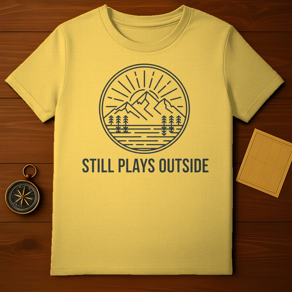 Still Plays Outside Mountain Graphic T-shirt