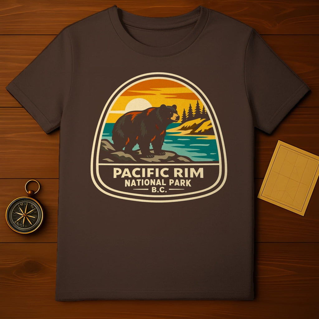 Pacific Rim National Park B.C. Bear Sunset Graphic product type

Pacific Rim National Park, British Columbia, Bear Graphic Tee, Nature Lover Gift, Outdoor Adventure, National Park Series, Wildlife Design, Sunset Landscape, Camping Apparel, Hiking T-shirt, Canada Travel, Retro Style Print, Vintage Park Art, Explore BC, Bear Lover, Forest Scene, Coastal Park, Vancouver Island, Souvenir Shirt, Outdoors Enthusiast