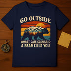 Go Outside Worst Case Scenario Bear Kills You Shirt