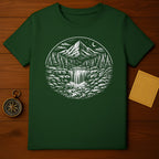 Mountain and River Scene Graphic T-Shirt