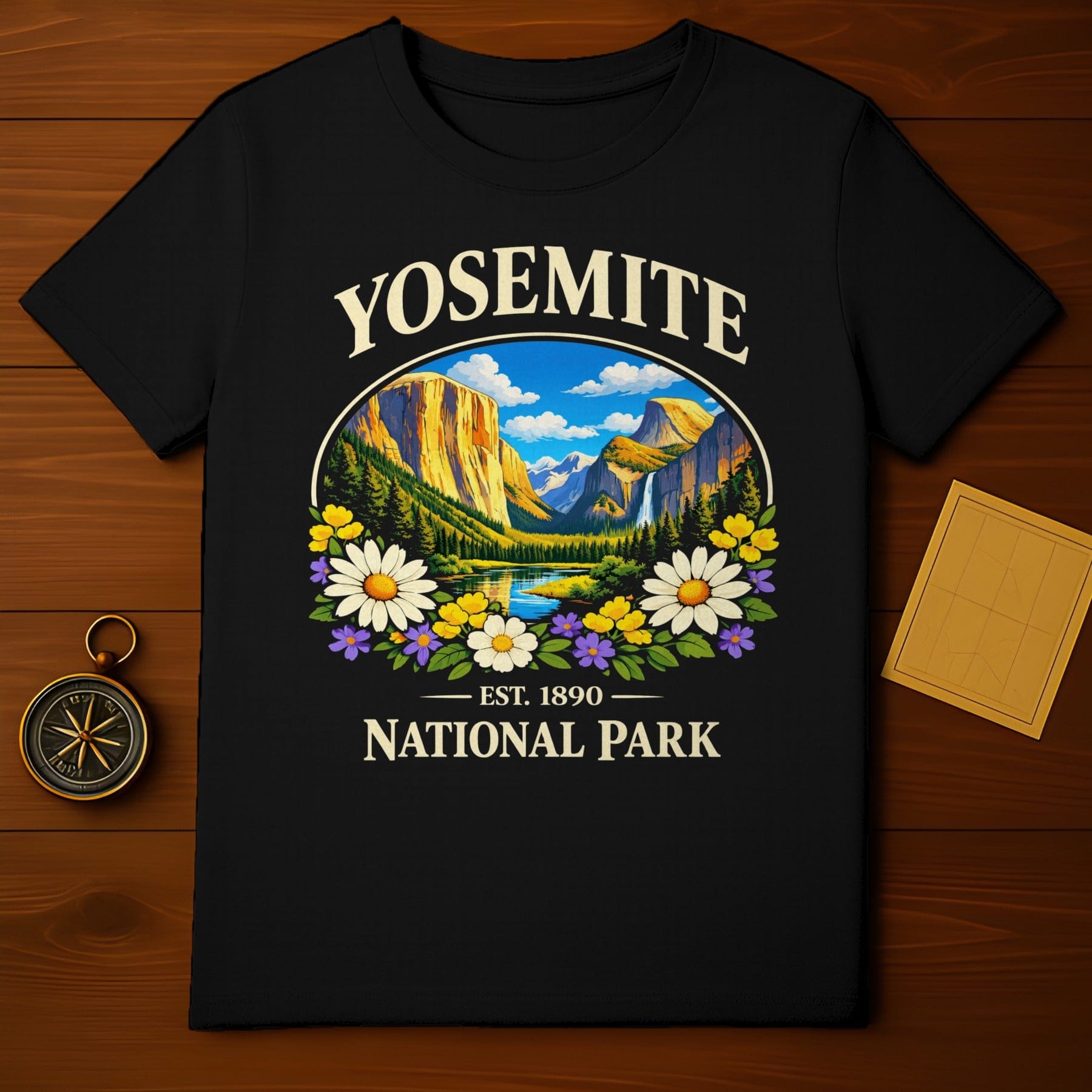 Yosemite National Park Est 1890 Valley Scene product type