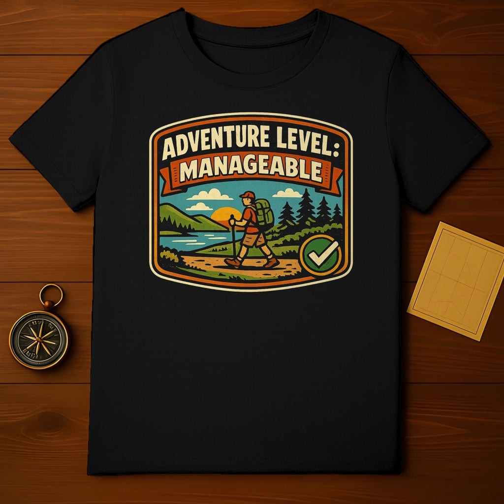 Adventure Level Manageable Hiking Graphic T-shirt