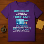 Married a Camping Lady T-Shirt
