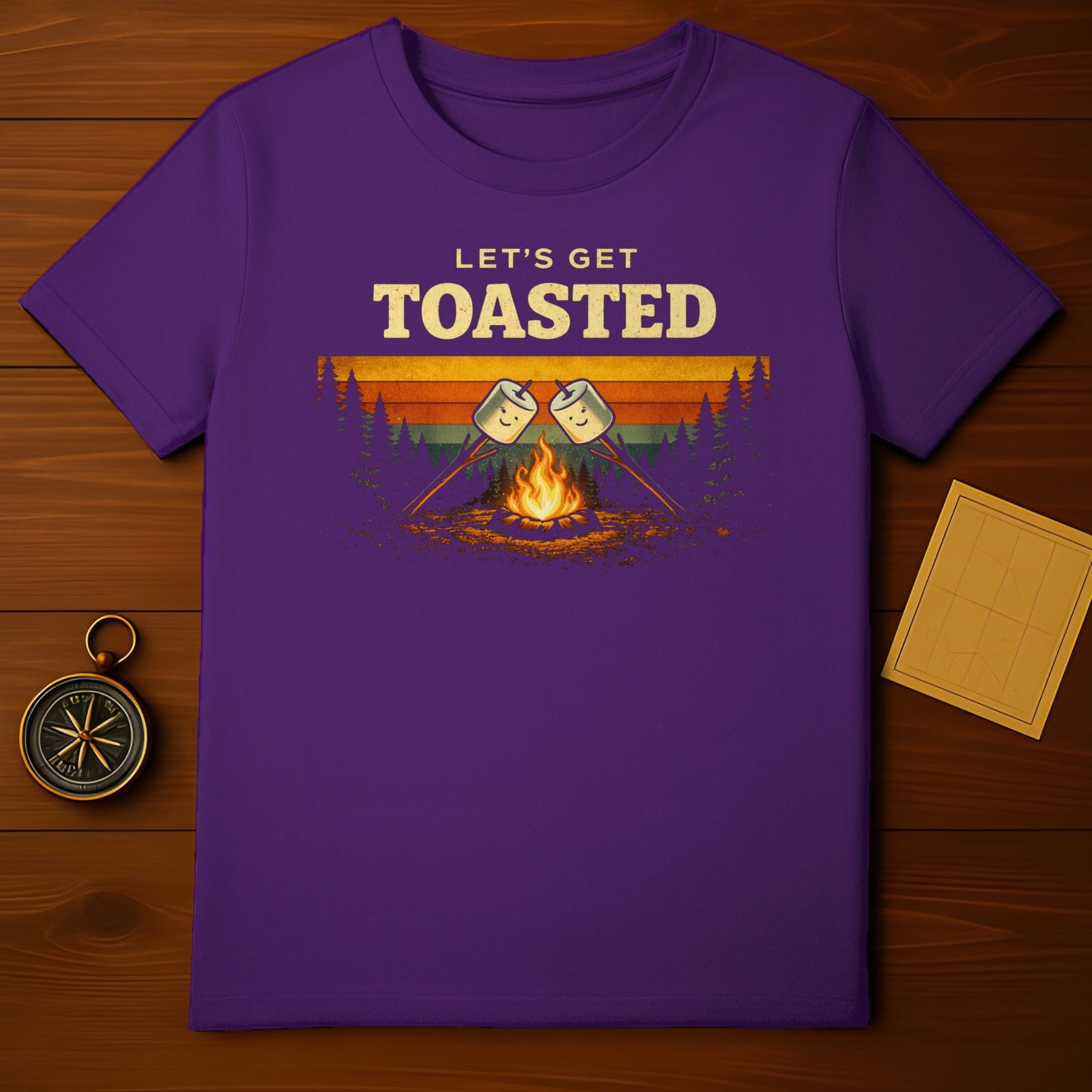 Let's Get Toasted Campfire Graphic T-Shirt