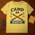 Camp Schaffer 2023 Marshmallow Crossed Sticks T-shirt