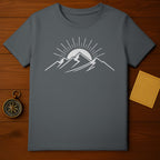 Sunrise Over Mountains Graphic Tee Shirt Product