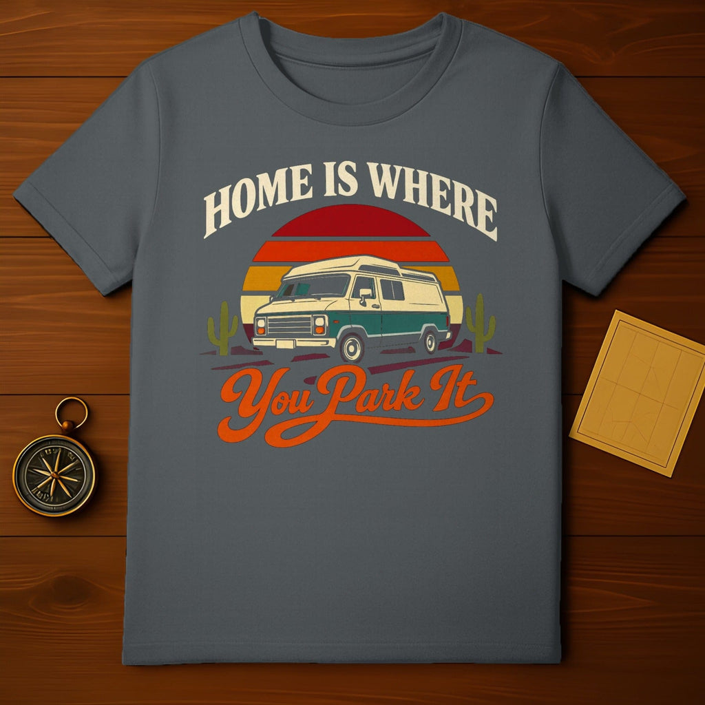 Home Is Where You Park It Vintage Camper Van Sunset product type
Camper van, Vintage van, Retro van, Van life, RV life, Camping, Travel, Adventure, Wanderlust, Desert, Cactus, Sunset, Road trip, Explore, Outdoor, Nature, Graphic, Quote, Motorhome, Nomadic life