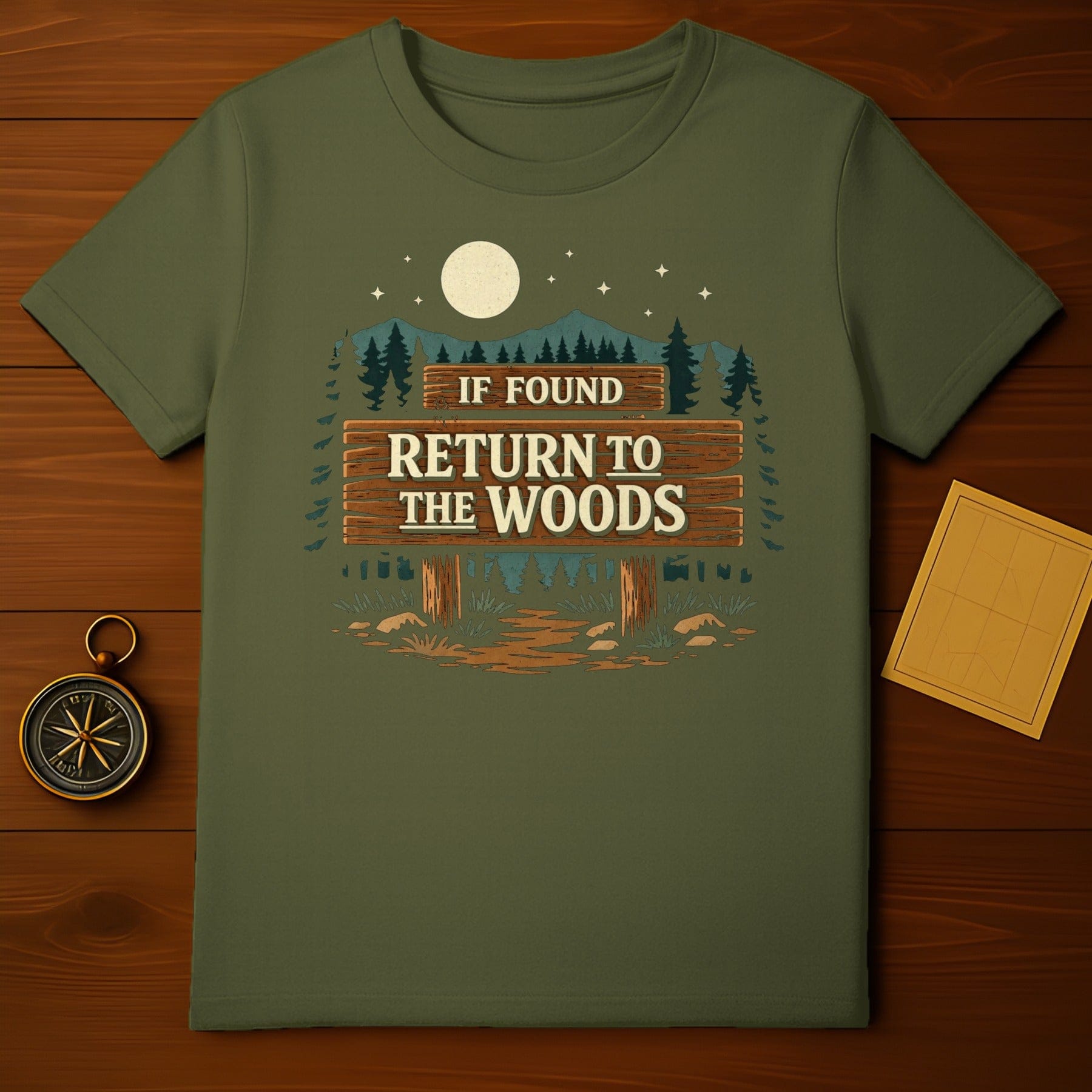 If Found Return To The Woods Moon Stars Forest product type
