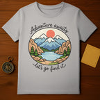 Adventure Awaits Let's Go Find It Mountains Lake product type