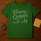 Happy Camper Graphic Outdoors Adventure T-Shirt