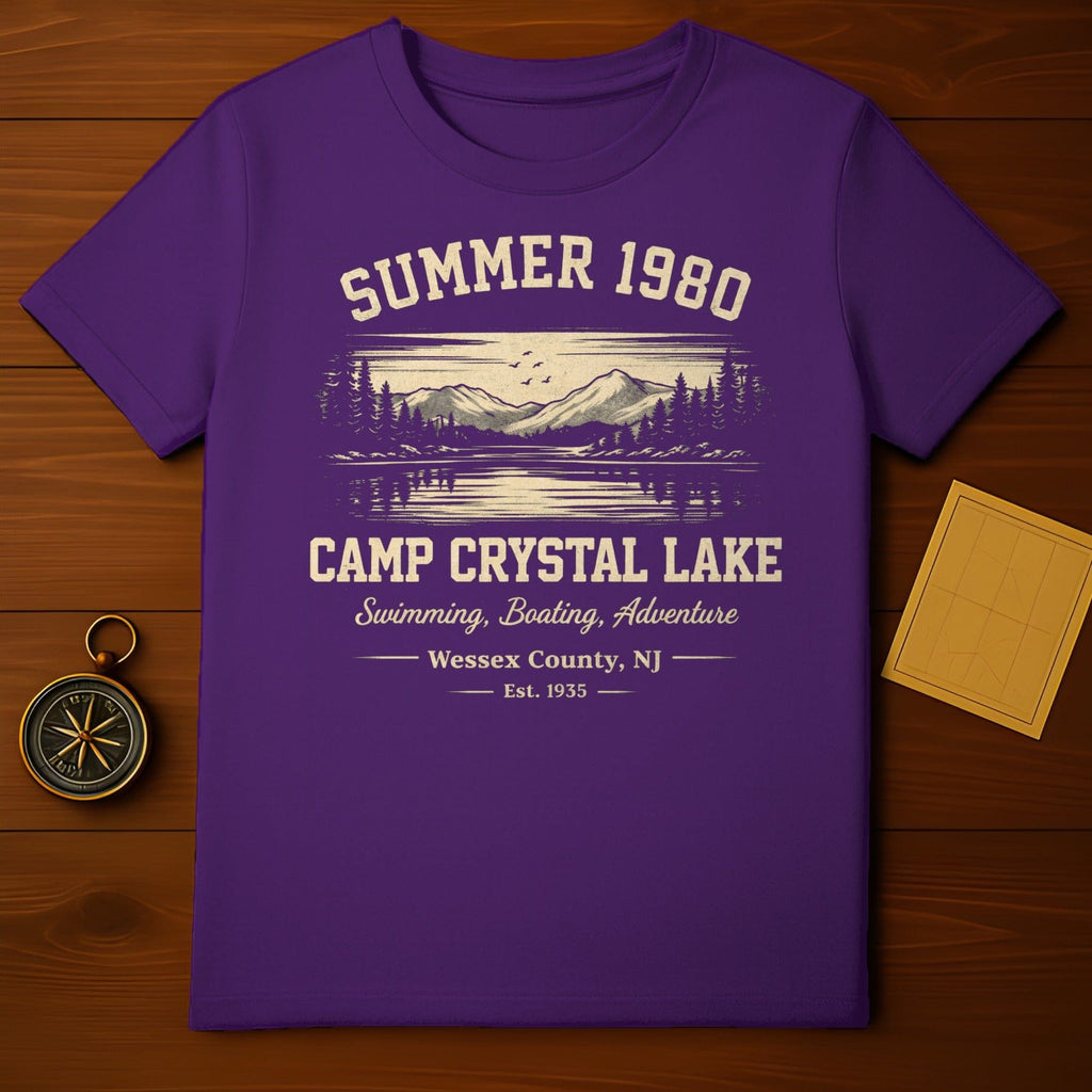 Summer 1980 Camp Crystal Lake Wessex County NJ t-shirt