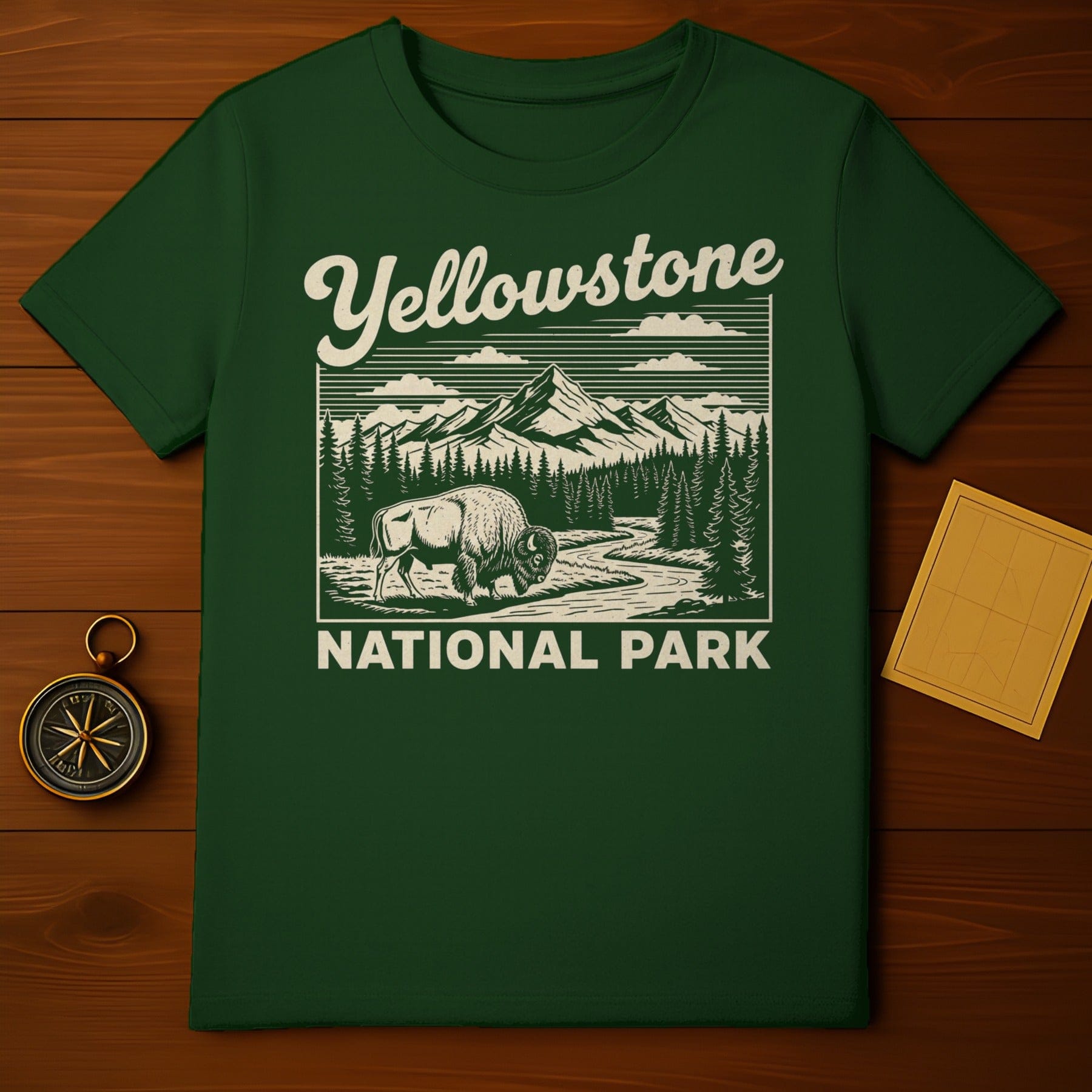 Yellowstone National Park Scenic Design T-Shirt