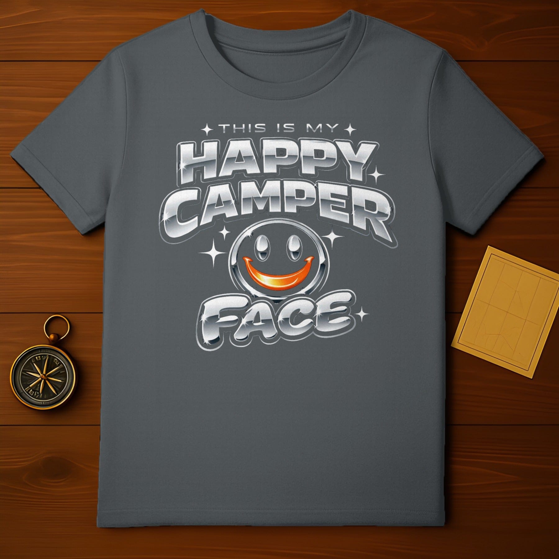 This Is My Happy Camper Face Smiley Design TShirt product type
Happy Camper
Camper Face
Smiley Face
Camping Shirt
Outdoor Shirt
Adventure Tee
Nature Lover
Fun Camping
Happy Vibes
Graphic Tee
Outdoor Apparel
Summer Camp
Road Trip
Vacation Shirt
Travel Shirt
Positive Vibes
Funny Camping
Camping Lover
Camp Life
Grey TShirt