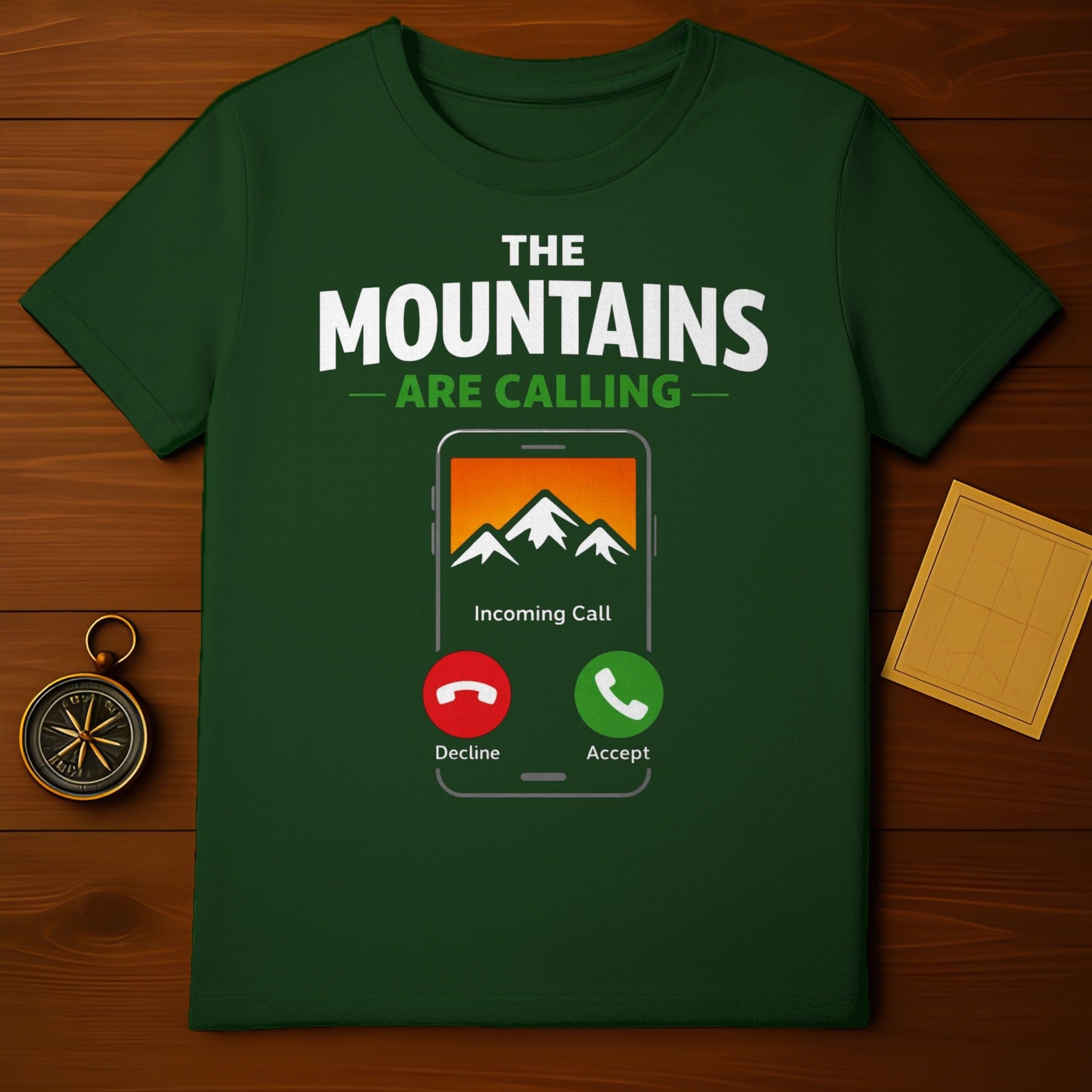 The Mountains Are Calling Incoming Call T-shirt