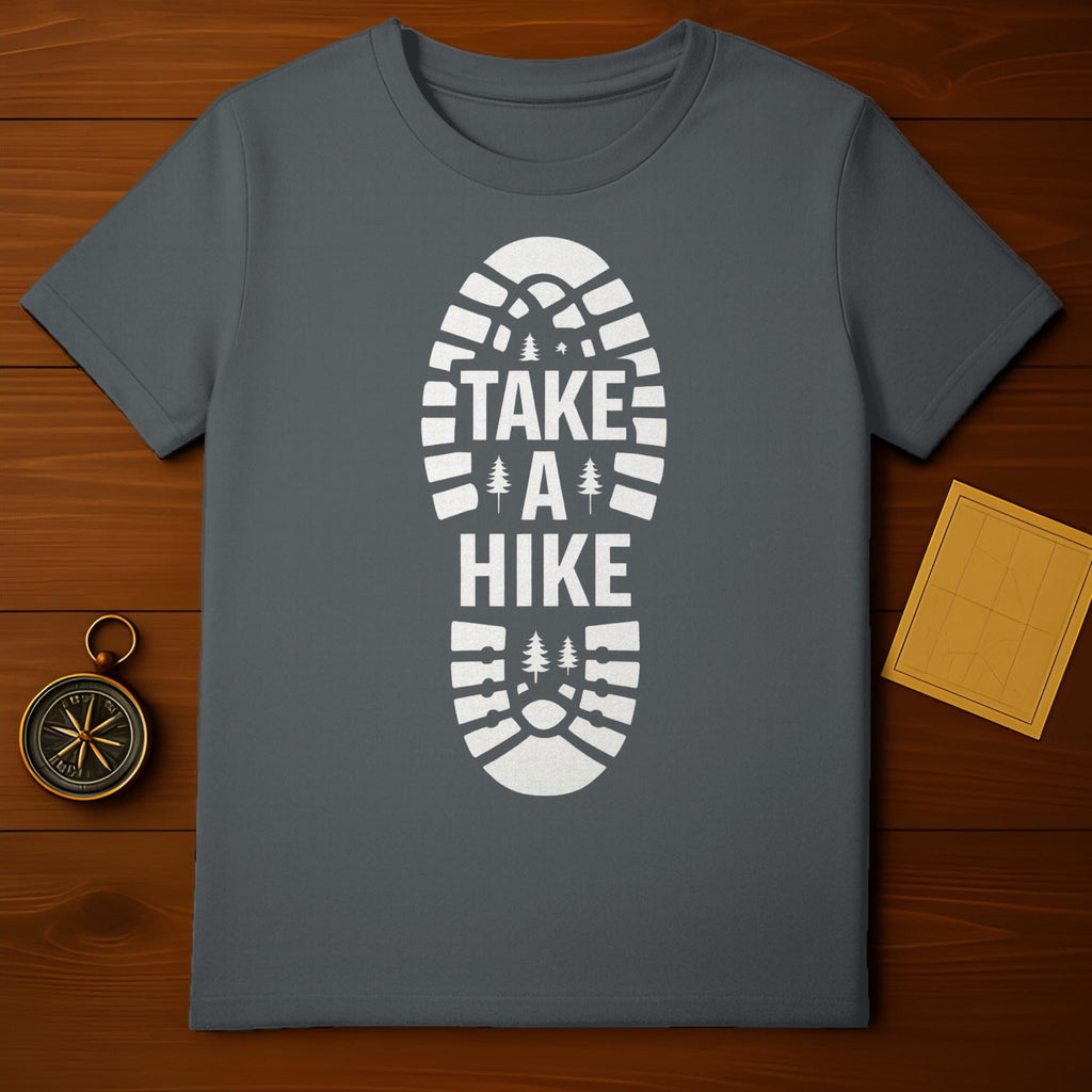 Take A Hike Boot Print Graphic T-Shirt