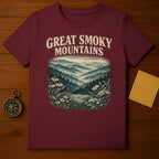 Great Smoky Mountains Scenic Tee Shirt Forest Graphic