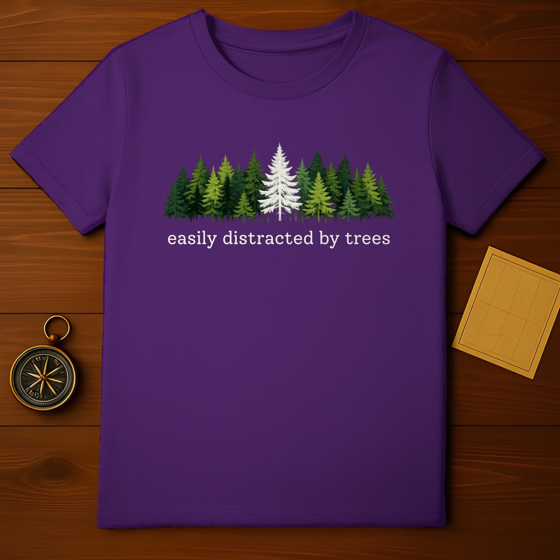 Easily Distracted by Trees Graphic Tee Shirt