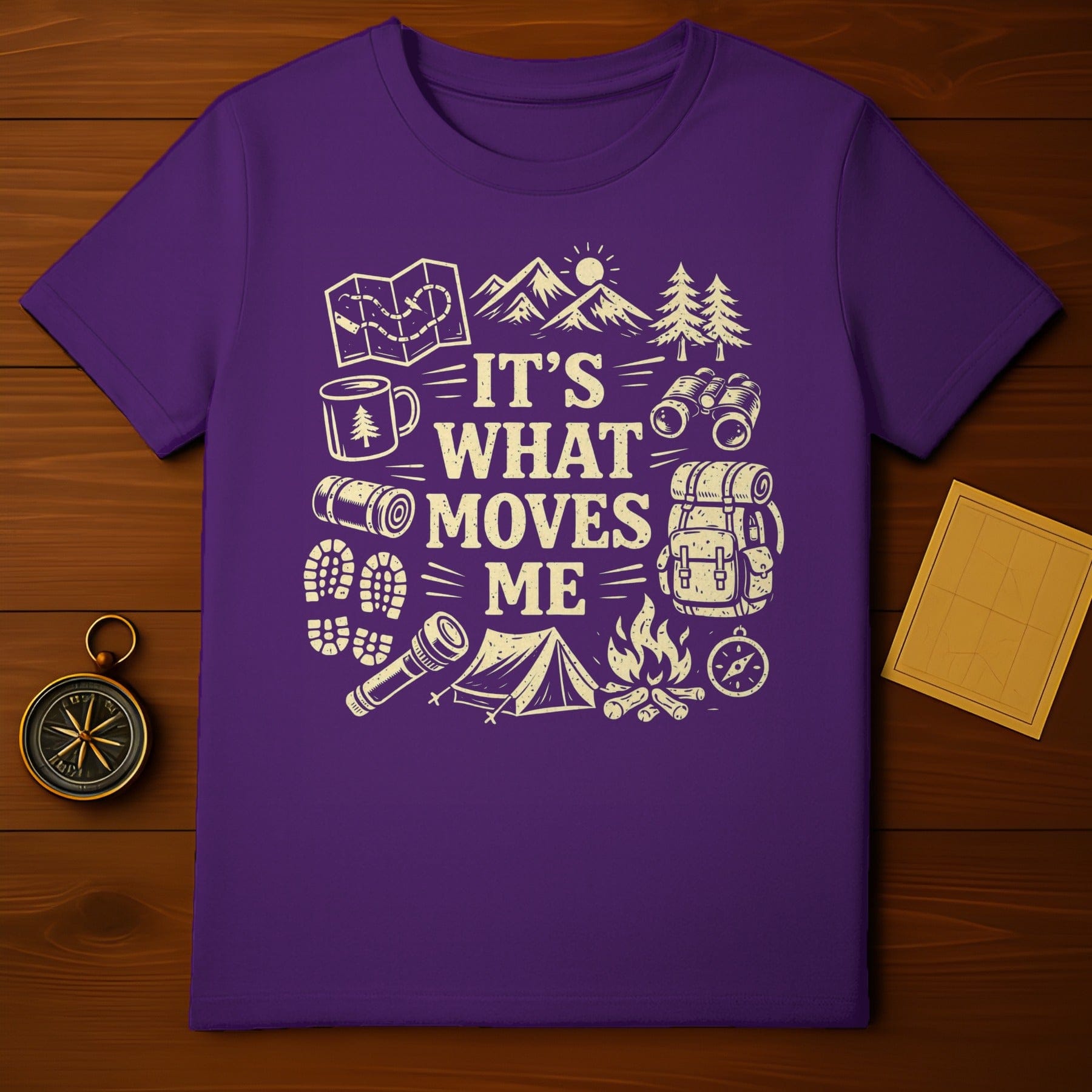 It's What Moves Me Outdoors Camping T-Shirt