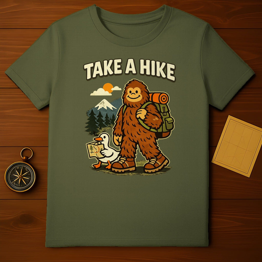 Take a Hike Sasquatch Outdoor Adventure T-Shirt