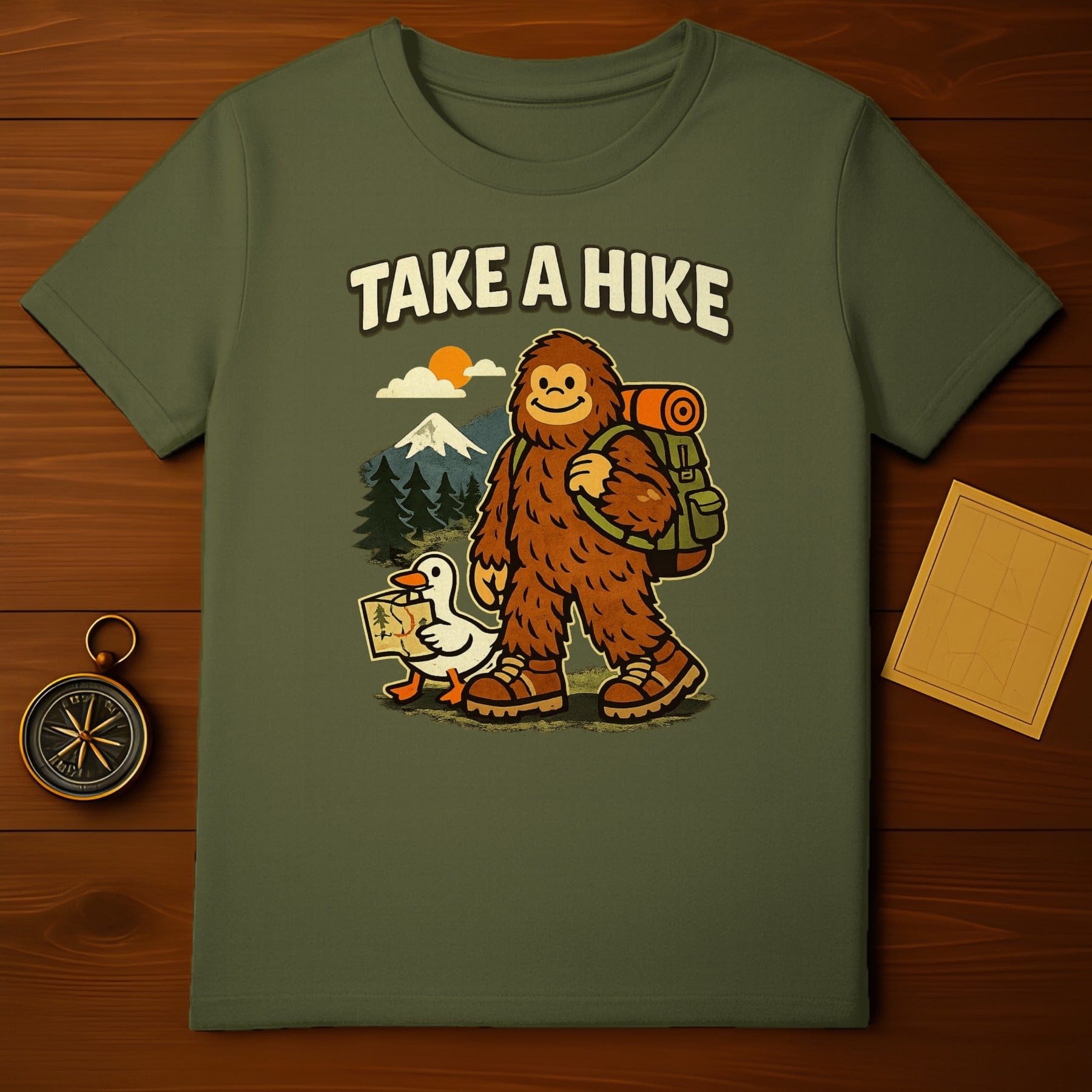 Take a Hike Sasquatch Outdoor Adventure T-Shirt