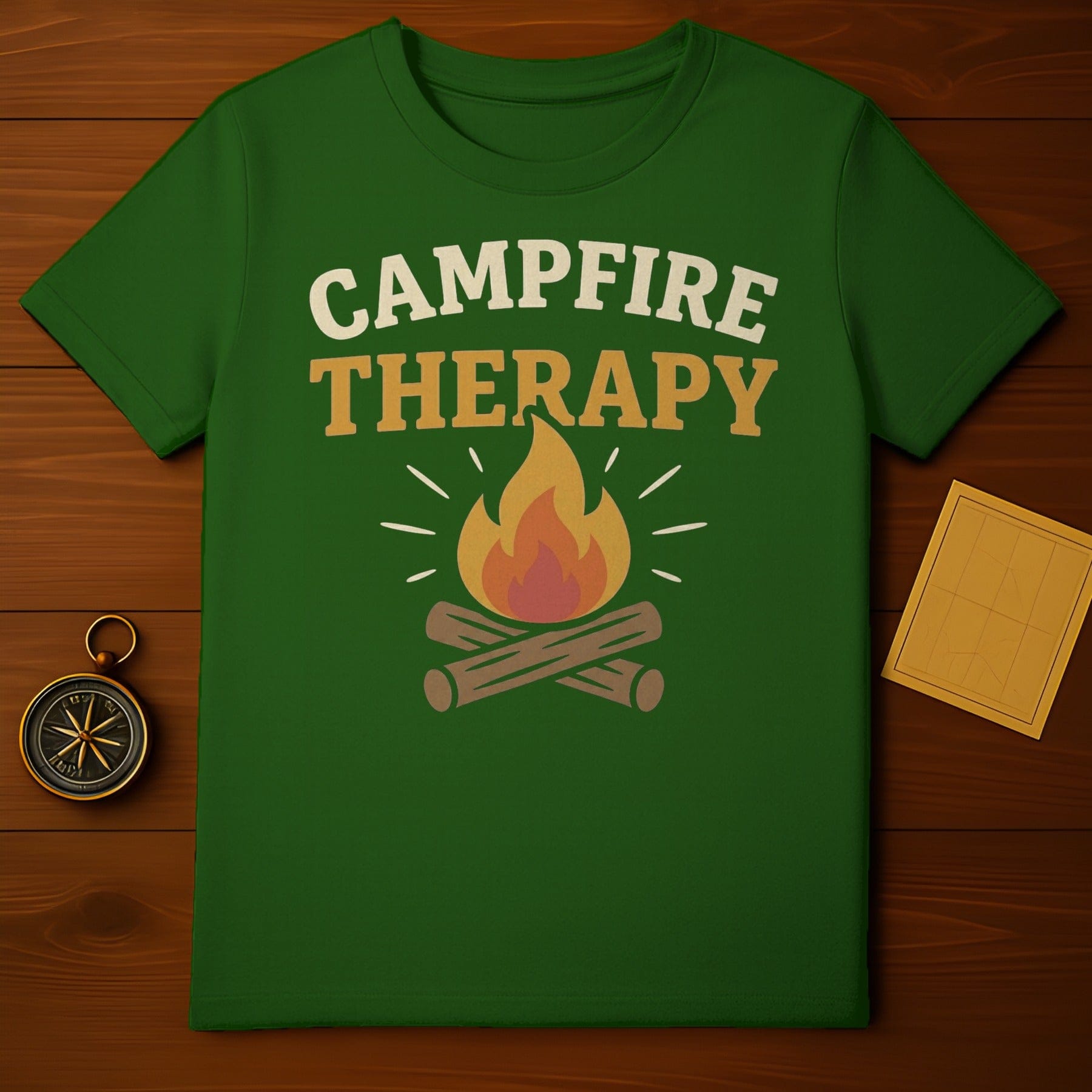 Campfire Therapy Graphic Design Outdoor Enthusiast product type