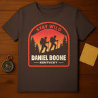 Stay Wild Daniel Boone Kentucky Hiking Adventure T-Shirt