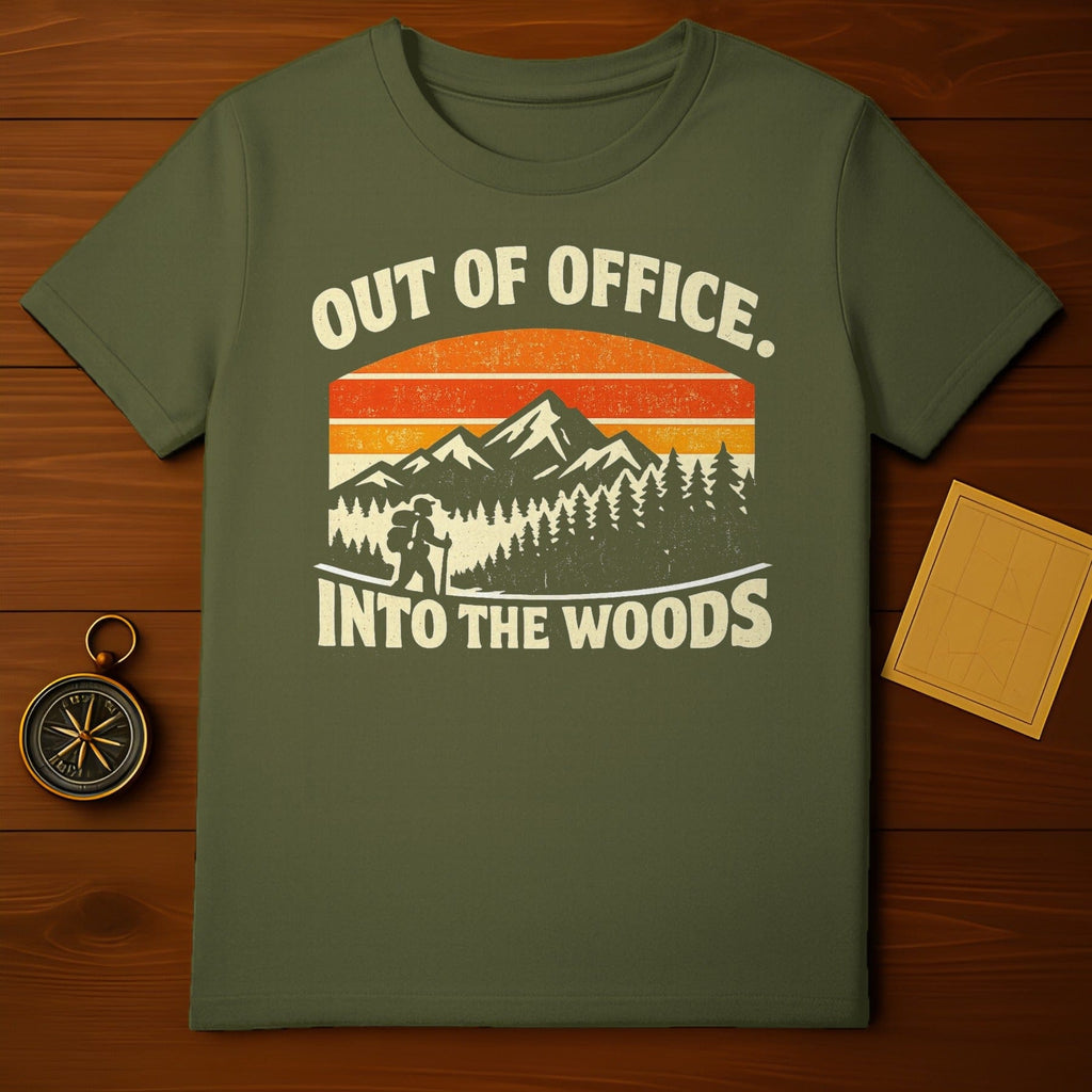 Out of Office Into The Woods Graphic T-Shirt