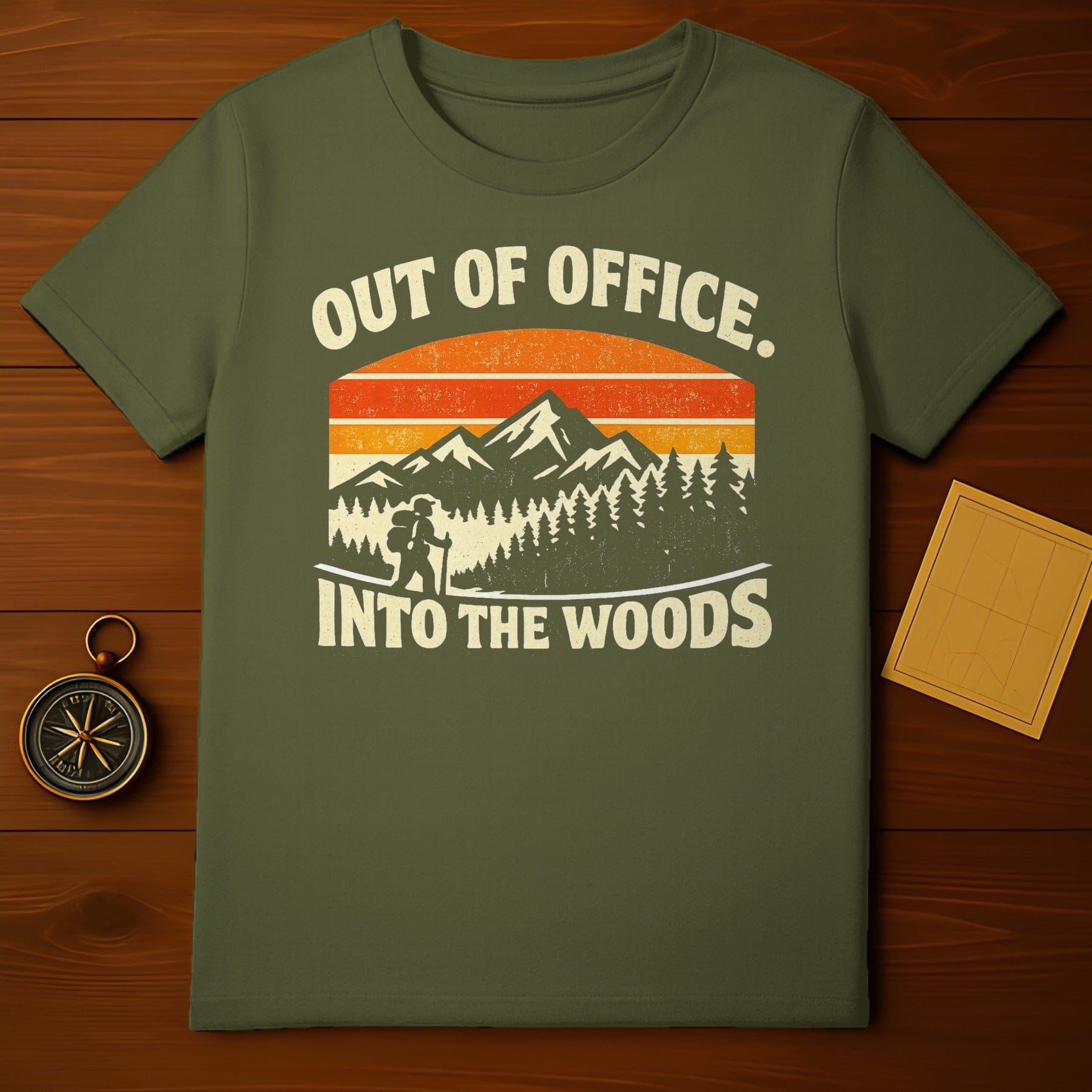 Out of Office Into The Woods Graphic T-Shirt