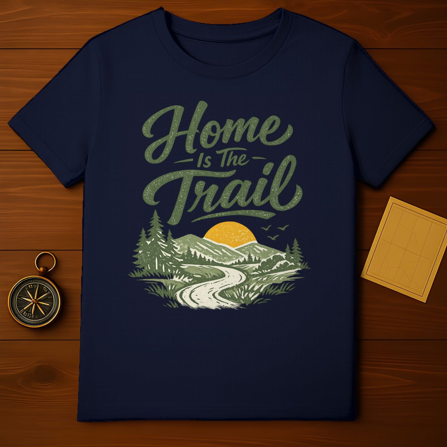 Home is the Trail Scenic Sunset Graphic T-Shirt