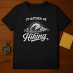I'd Rather Be Hiking Mountain Graphic T-Shirt