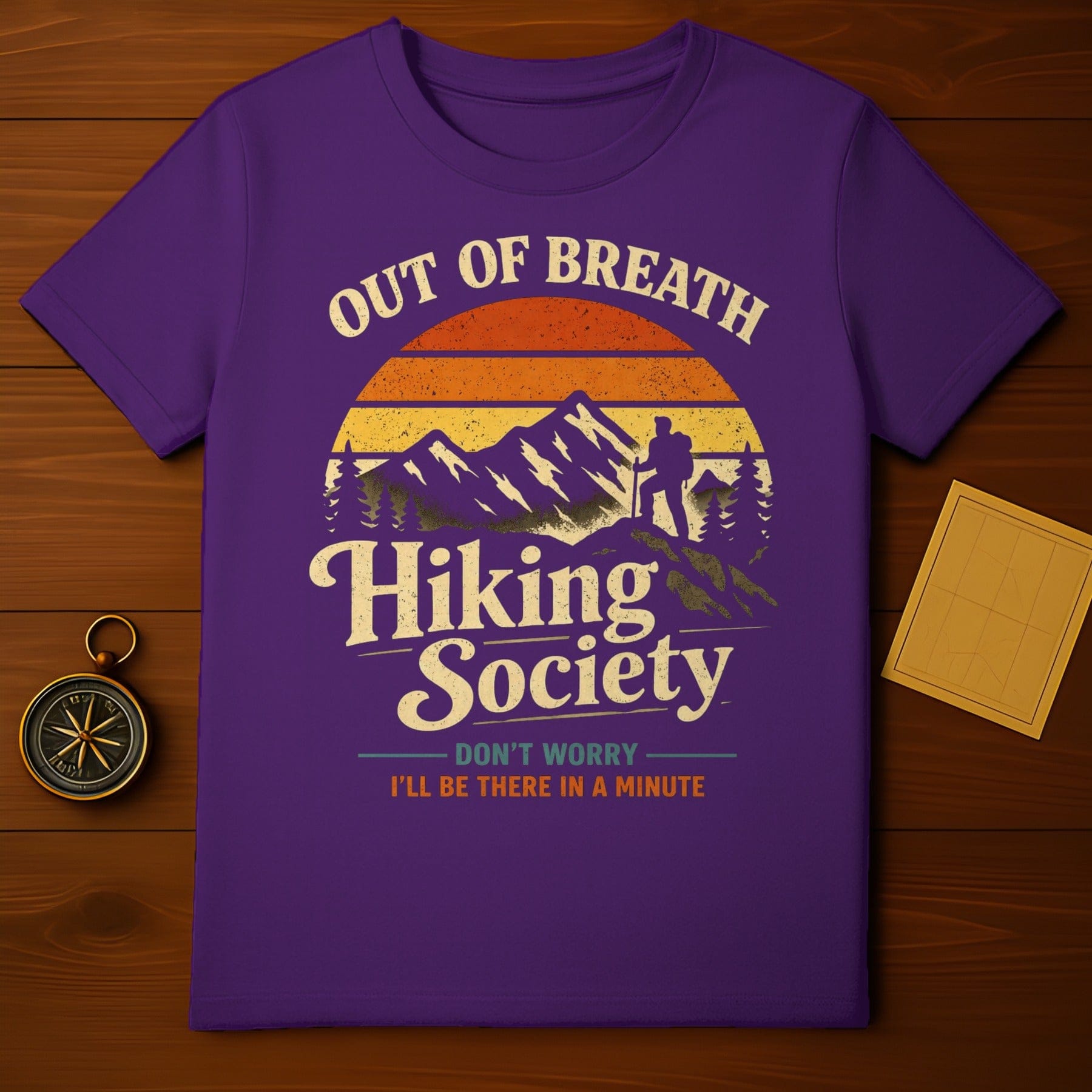 Out of Breath Hiking Society Funny Mountain Lover product type
Hiking, Out Of Breath, Hiking Society, Mountain Hiker, Nature Lover, Adventure, Outdoors, Trail Walking, Sunset Design, Vintage Look, Retro Style, Funny Hiker, Sarcastic Gift, Camping Life, Wilderness, Forest Trails, Graphic Design, Mountain Scene, Humor, Wanderlust