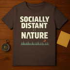Socially Distant By Nature Forest Moon T-shirt