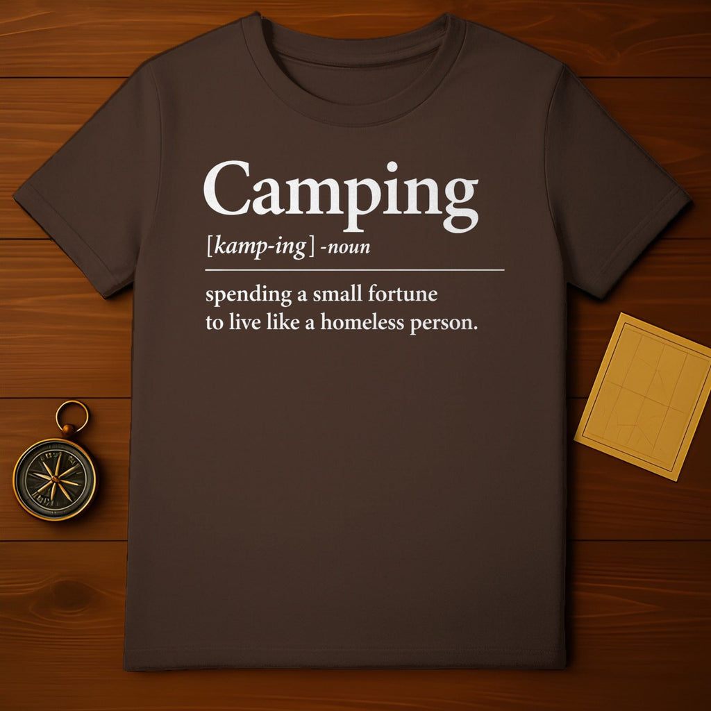 Funny Camping Definition Tee Spending a Small Fortune Shirt