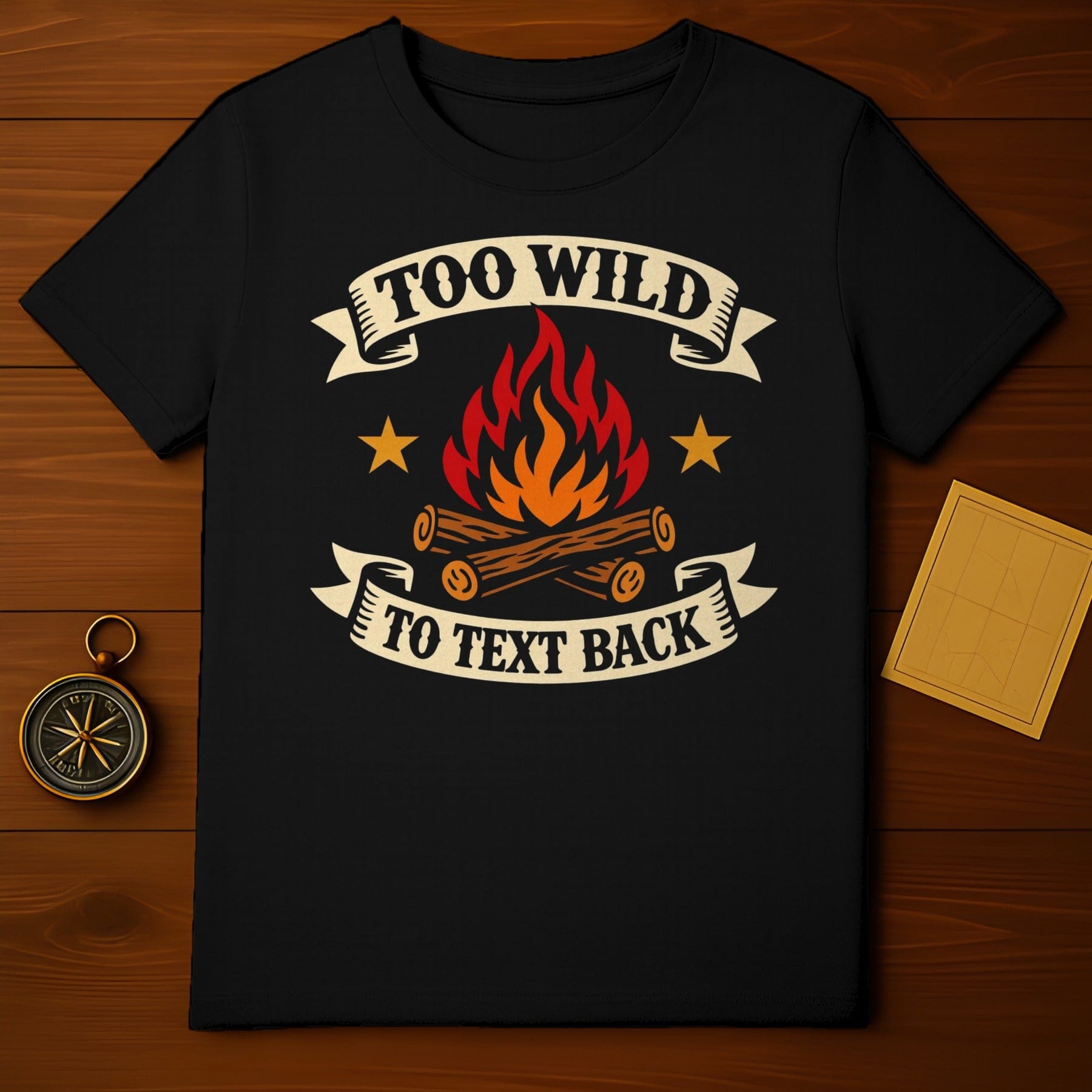 Too Wild To Text Back Campfire Stars Design product type