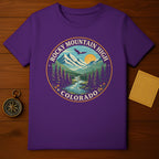Rocky Mountain High Colorado Eagle Mountains product type
Rocky Mountain High, Colorado Graphic, Mountain Landscape, Eagle Design, Nature Scene, Purple Shirt, Outdoor Adventure, Colorado Souvenir, Vintage Style, Pine Trees, River Valley, Sunset Eagle, Travel Theme, Mountain Vista, Colorado TShirt, Scenic View, Retro Design, Rocky Peaks, Colorado Apparel, Wildlife Graphic