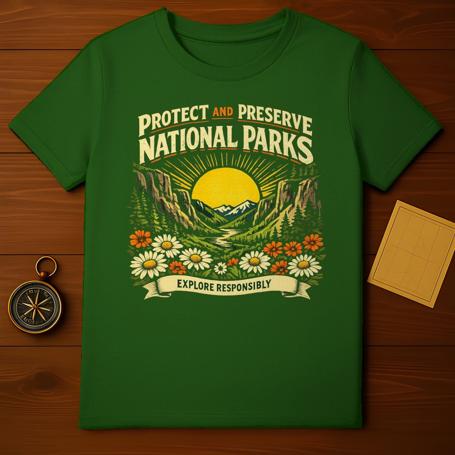 Protect and Preserve National Parks Explore Responsibly Tee