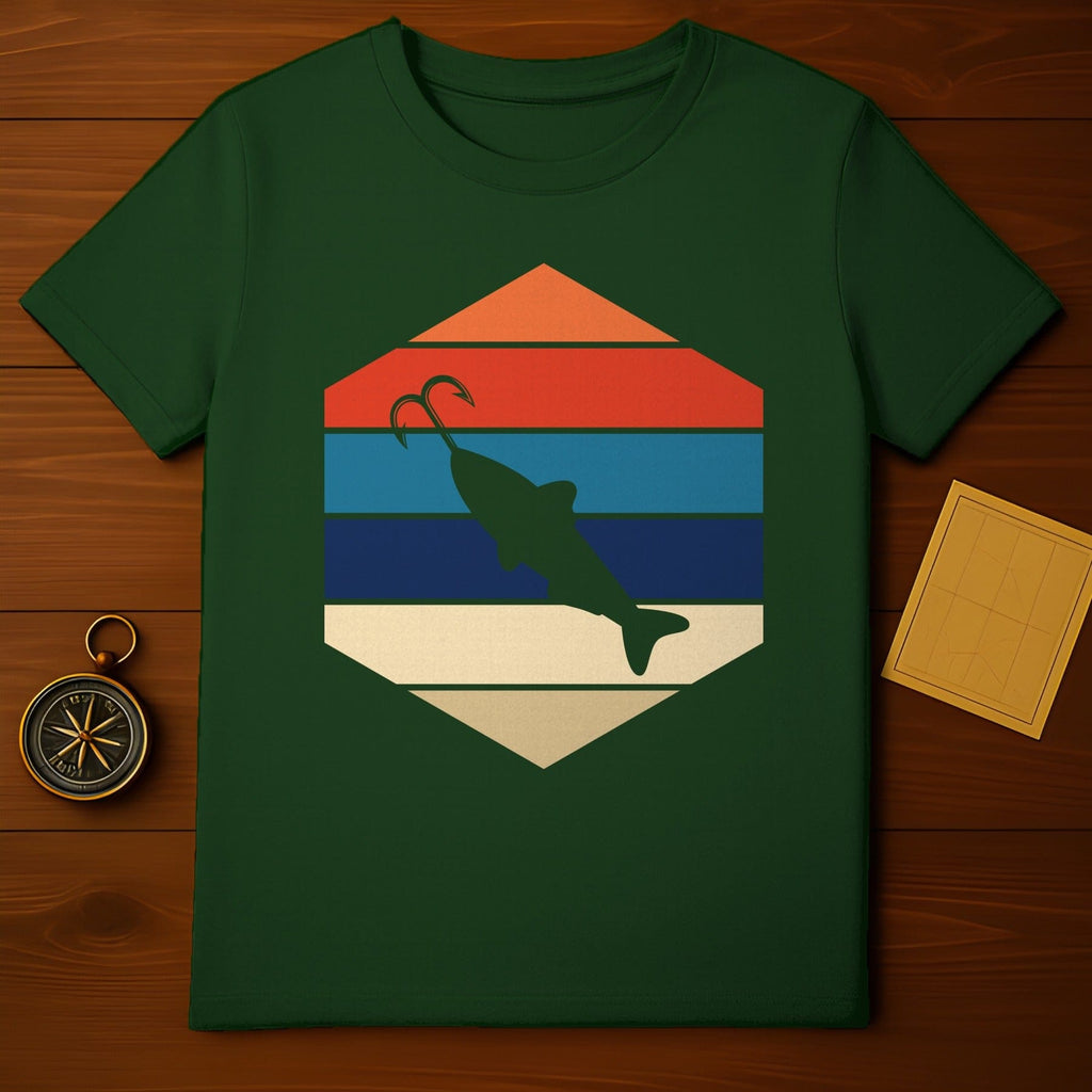 Retro Fishing Hook T-Shirt