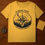 Always Take The Scenic Route Compass T-Shirt Product