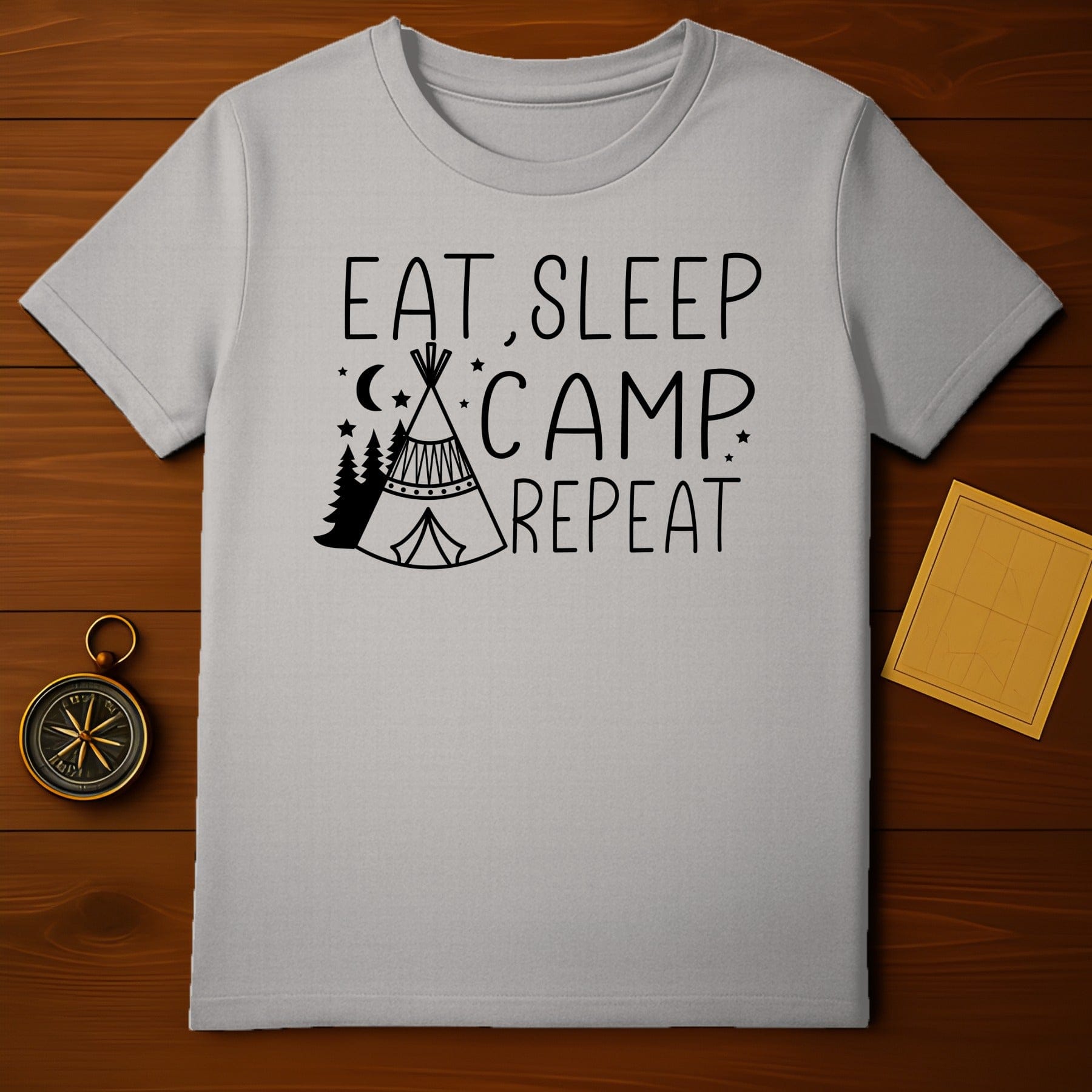 Eat Sleep Camp Repeat T-Shirt